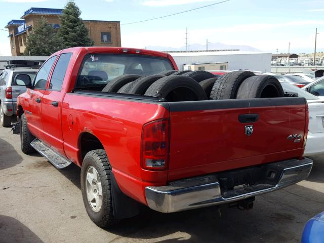 1D7HU18N35S250542 - 2005 DODGE RAM 1500 S RED photo 3