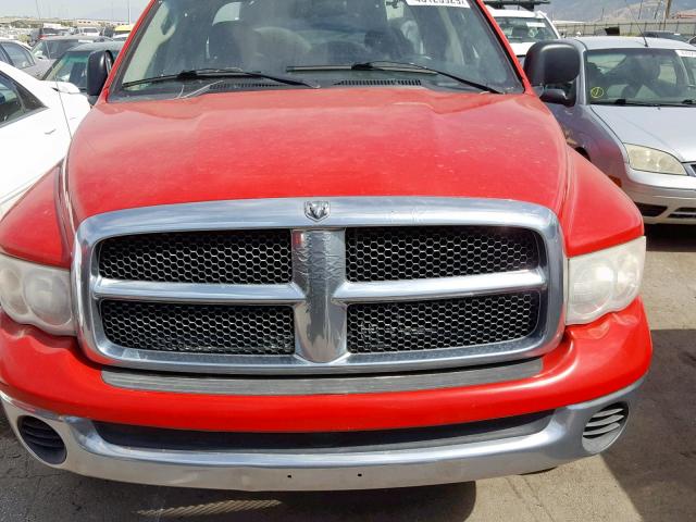 1D7HU18N35S250542 - 2005 DODGE RAM 1500 S RED photo 9