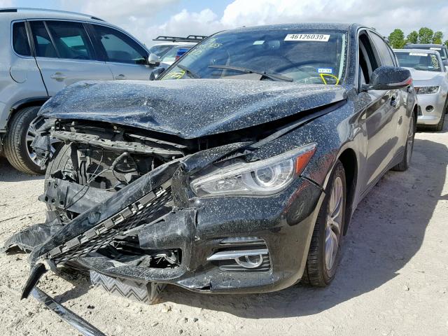 JN1BV7AP8FM340774 - 2015 INFINITI Q50 BASE BLACK photo 2