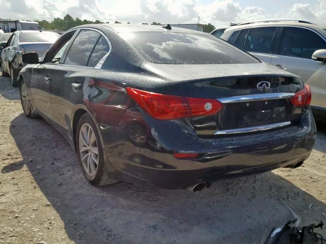 JN1BV7AP8FM340774 - 2015 INFINITI Q50 BASE BLACK photo 3