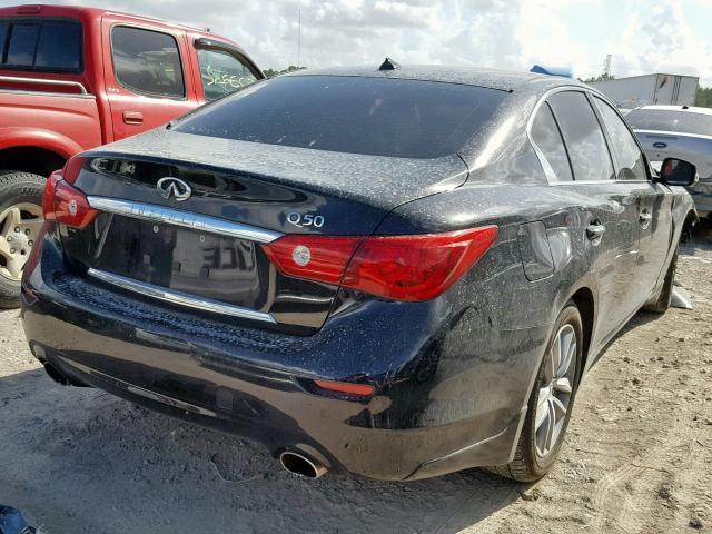 JN1BV7AP8FM340774 - 2015 INFINITI Q50 BASE BLACK photo 4