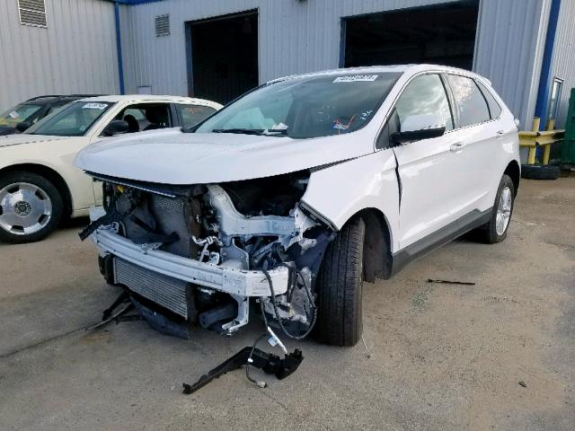 2FMPK3J9XJBB67419 - 2018 FORD EDGE SEL WHITE photo 2