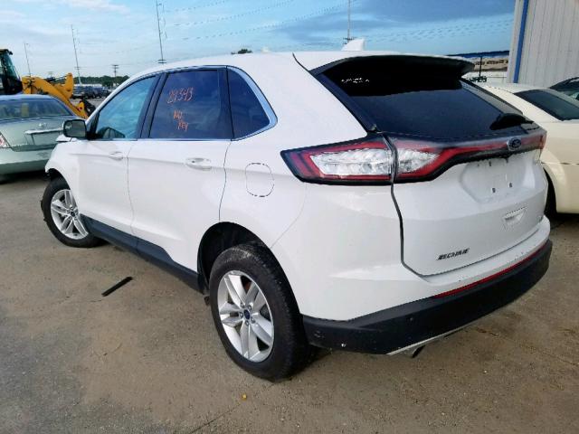 2FMPK3J9XJBB67419 - 2018 FORD EDGE SEL WHITE photo 3