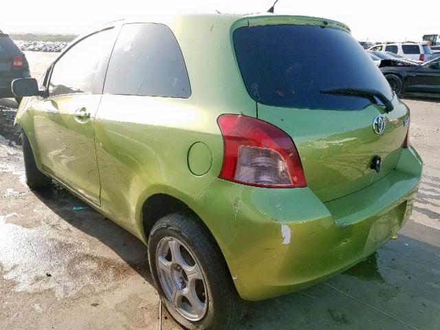 JTDJT923X75095798 - 2007 TOYOTA YARIS GREEN photo 3