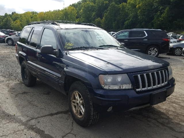 1J8GW48S14C122972 - 2004 JEEP GRAND CHER BLUE photo 1