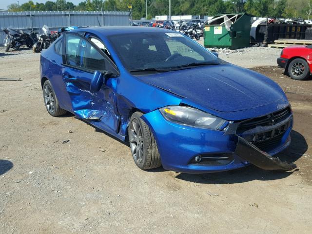 1C3CDFBB7ED668949 - 2014 DODGE DART SXT BLUE photo 1