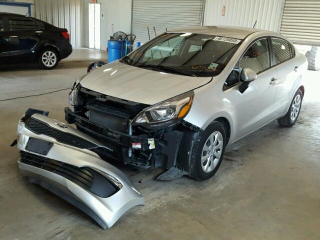 KNADM4A31G6607602 - 2016 KIA RIO LX SILVER photo 2