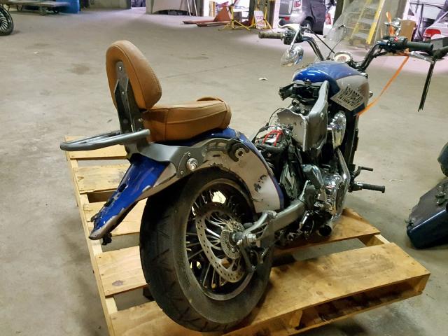 56KMSA006H3118771 - 2017 INDIAN MOTORCYCLE CO. SCOUT ABS BLUE photo 4