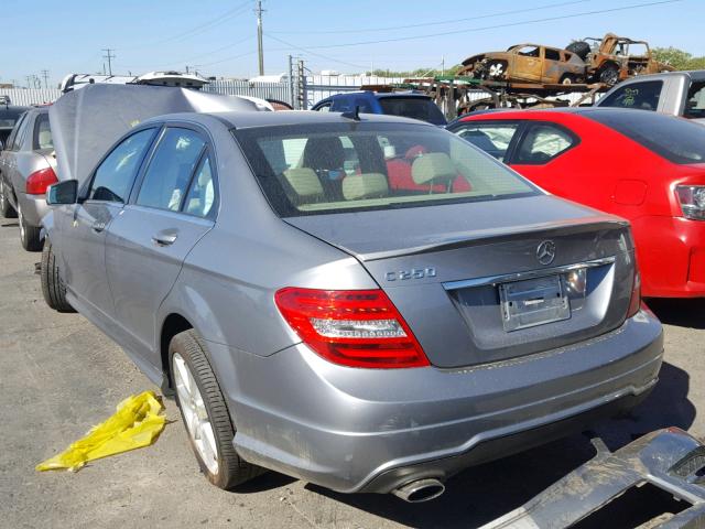 WDDGF4HB7EA952446 - 2014 MERCEDES-BENZ C 250 GRAY photo 3