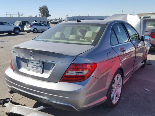 WDDGF4HB7EA952446 - 2014 MERCEDES-BENZ C 250 GRAY photo 4