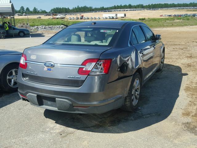 1FAHP2HW1BG109635 - 2011 FORD TAURUS SEL GRAY photo 4