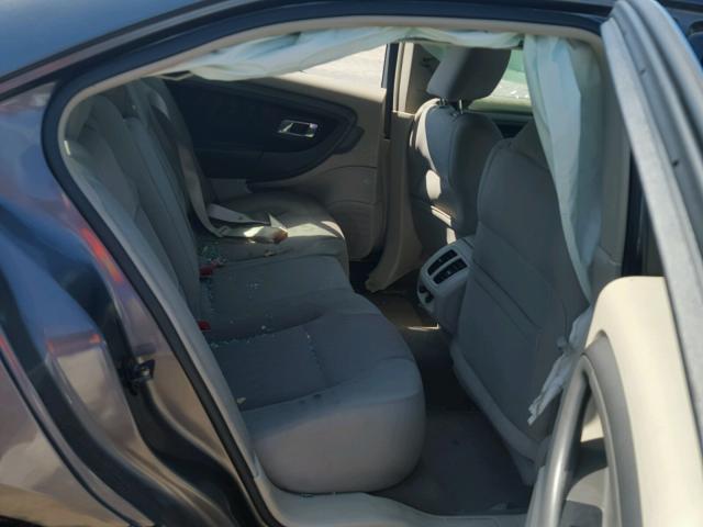 1FAHP2HW1BG109635 - 2011 FORD TAURUS SEL GRAY photo 6