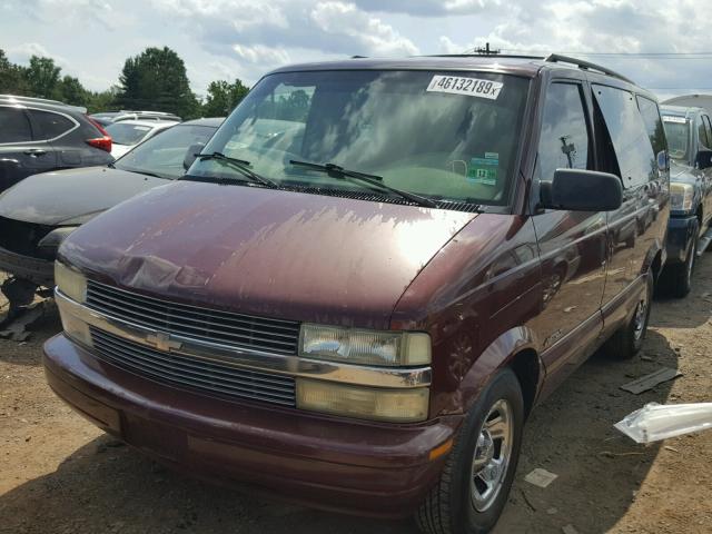 1GNDM19X92B134936 - 2002 CHEVROLET ASTRO RED photo 2