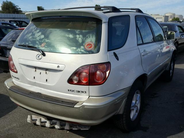 JT6HF10U6Y0122391 - 2000 LEXUS RX 300 WHITE photo 4