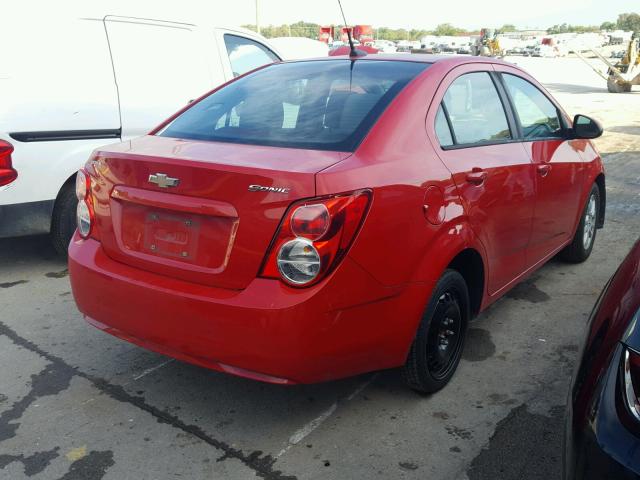 1G1JA5SH3C4192473 - 2012 CHEVROLET SONIC LS RED photo 4