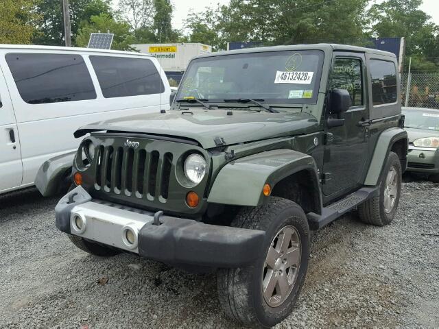 1J4FA54189L733264 - 2009 JEEP WRANGLER S GREEN photo 2