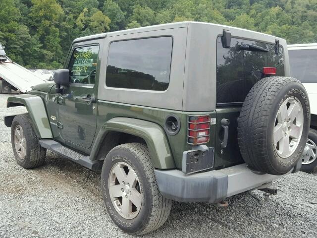 1J4FA54189L733264 - 2009 JEEP WRANGLER S GREEN photo 3