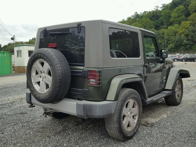 1J4FA54189L733264 - 2009 JEEP WRANGLER S GREEN photo 4