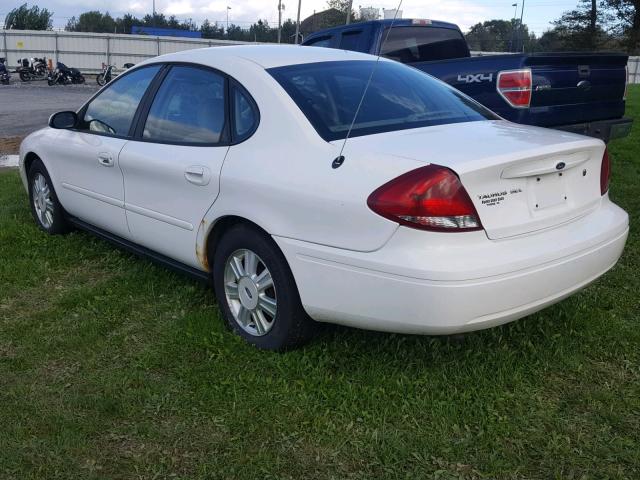 1FAFP56245A267483 - 2005 FORD TAURUS SEL WHITE photo 3