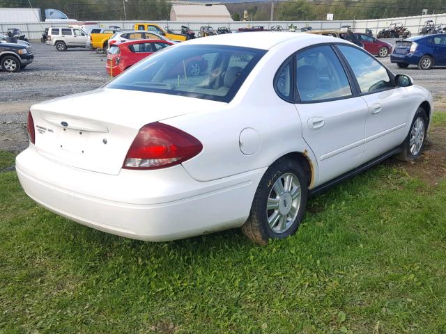 1FAFP56245A267483 - 2005 FORD TAURUS SEL WHITE photo 4