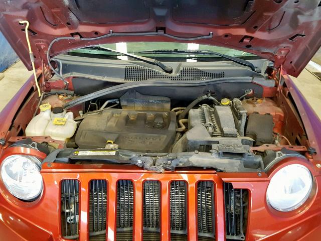 1J4NT4FB3AD537091 - 2010 JEEP COMPASS SP RED photo 7