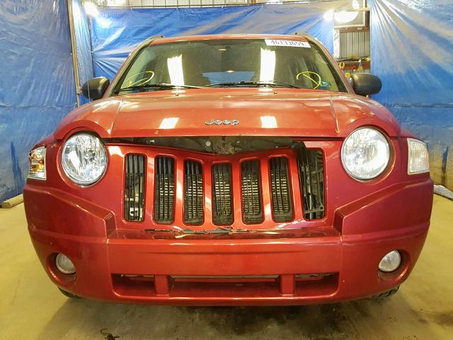 1J4NT4FB3AD537091 - 2010 JEEP COMPASS SP RED photo 9
