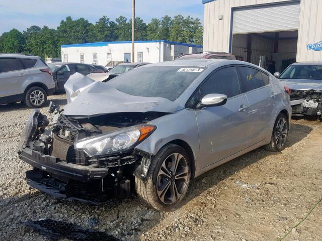 KNAFZ4A82F5335412 - 2015 KIA FORTE EX SILVER photo 2