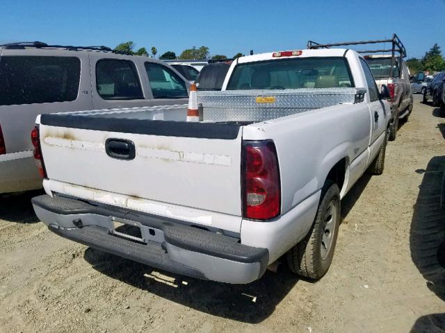 1GCEC14X07Z124155 - 2007 CHEVROLET SILVERADO WHITE photo 4