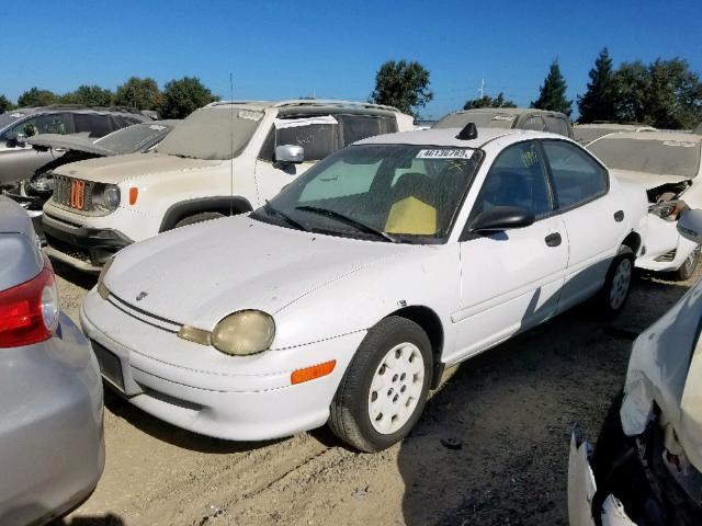 1B3ES47C6WD672512 - 1998 DODGE NEON HIGHL WHITE photo 2