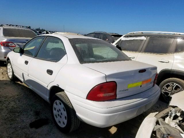 1B3ES47C6WD672512 - 1998 DODGE NEON HIGHL WHITE photo 3