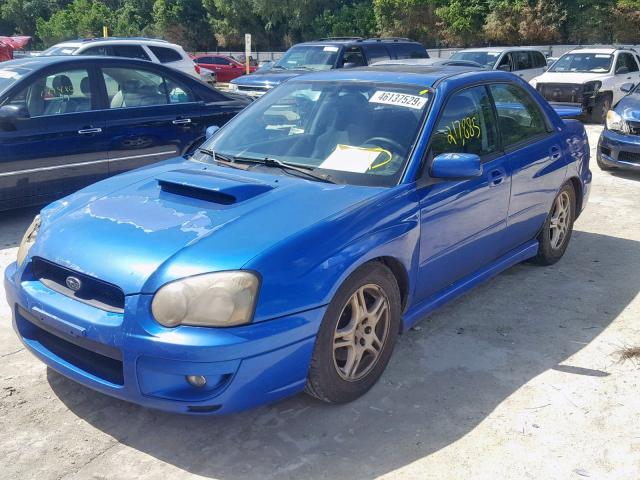 JF1GD29624G506681 - 2004 SUBARU IMPREZA WR BLUE photo 2