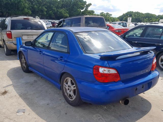 JF1GD29624G506681 - 2004 SUBARU IMPREZA WR BLUE photo 3