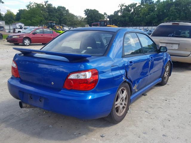 JF1GD29624G506681 - 2004 SUBARU IMPREZA WR BLUE photo 4