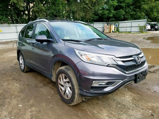 2HKRM4H76FH662357 - 2015 HONDA CR-V EXL GRAY photo 1