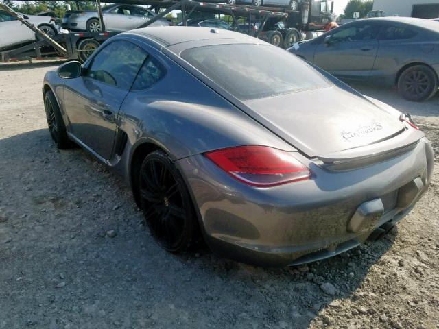 WP0AB2A84BU780305 - 2011 PORSCHE CAYMAN S GRAY photo 3