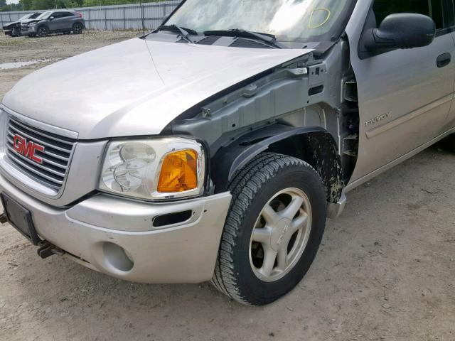 1GKDT13S362298363 - 2006 GMC ENVOY SILVER photo 9