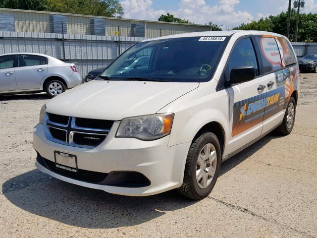 2D4RN1AG0BR608106 - 2011 DODGE GRAND CARA WHITE photo 2