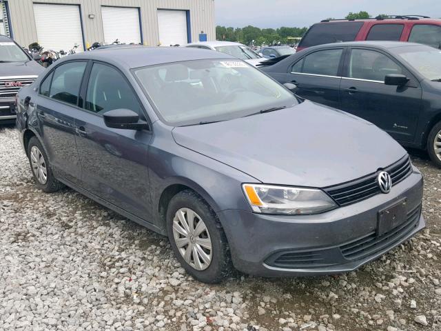 3VW2K7AJ0DM390603 - 2013 VOLKSWAGEN JETTA BASE GRAY photo 1