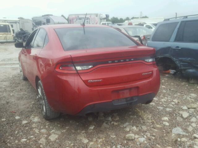 1C3CDFBA3DD225252 - 2013 DODGE DART SXT RED photo 3