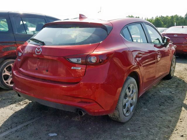 JM1BN1M33H1145883 - 2017 MAZDA 3 GRAND TO RED photo 4