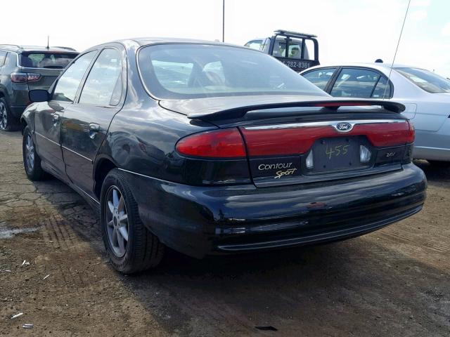 1FAFP66L4XK199455 - 1999 FORD CONTOUR SE BLACK photo 3