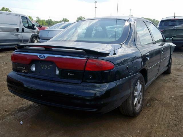 1FAFP66L4XK199455 - 1999 FORD CONTOUR SE BLACK photo 4