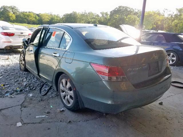 1HGCP36889A033859 - 2009 HONDA ACCORD EXL GREEN photo 3