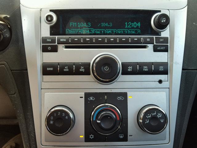 1G1ZH57B99F108172 - 2009 CHEVROLET MALIBU 1LT ვერცხლისფერი ფოტო 9