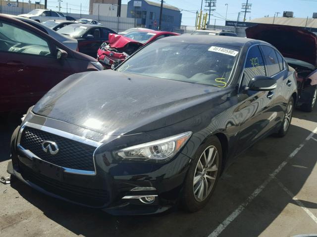 JN1BV7AP3FM352962 - 2015 INFINITI Q50 BASE BLACK photo 2