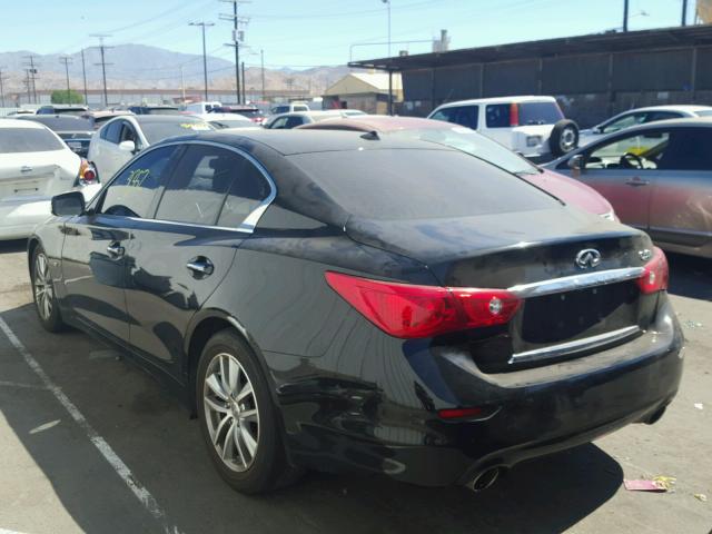 JN1BV7AP3FM352962 - 2015 INFINITI Q50 BASE BLACK photo 3