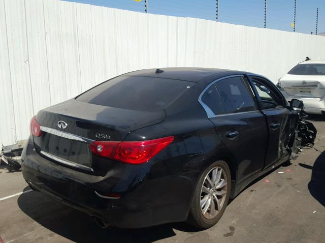 JN1BV7AP3FM352962 - 2015 INFINITI Q50 BASE BLACK photo 4