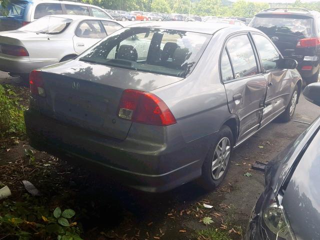 2HGES16365H606933 - 2005 HONDA CIVIC DX V SILVER photo 4