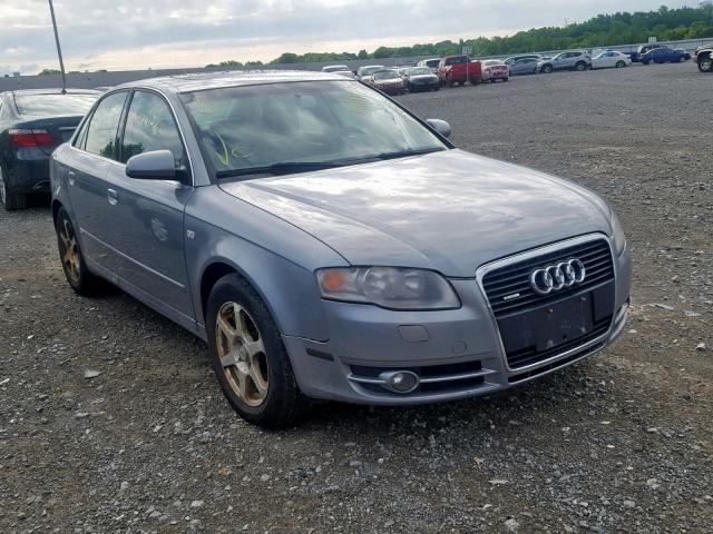 WAUDF78E78A059946 - 2008 AUDI A4 2.0T QU GRAY photo 1