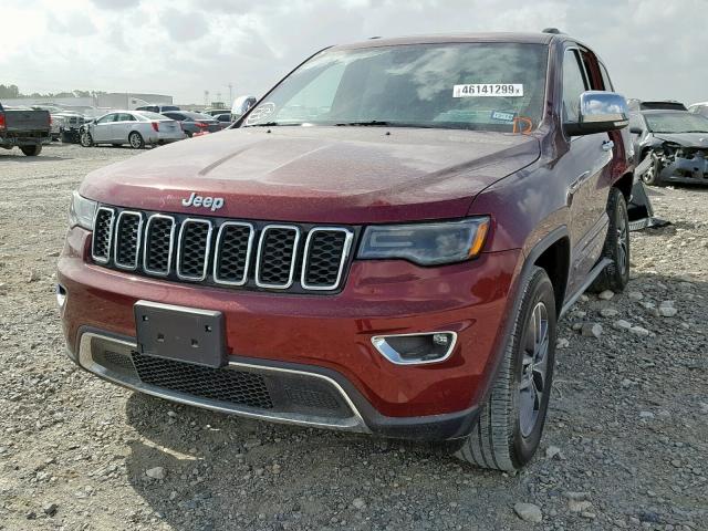 1C4RJEBG3JC140796 - 2018 JEEP GRAND CHER RED photo 2